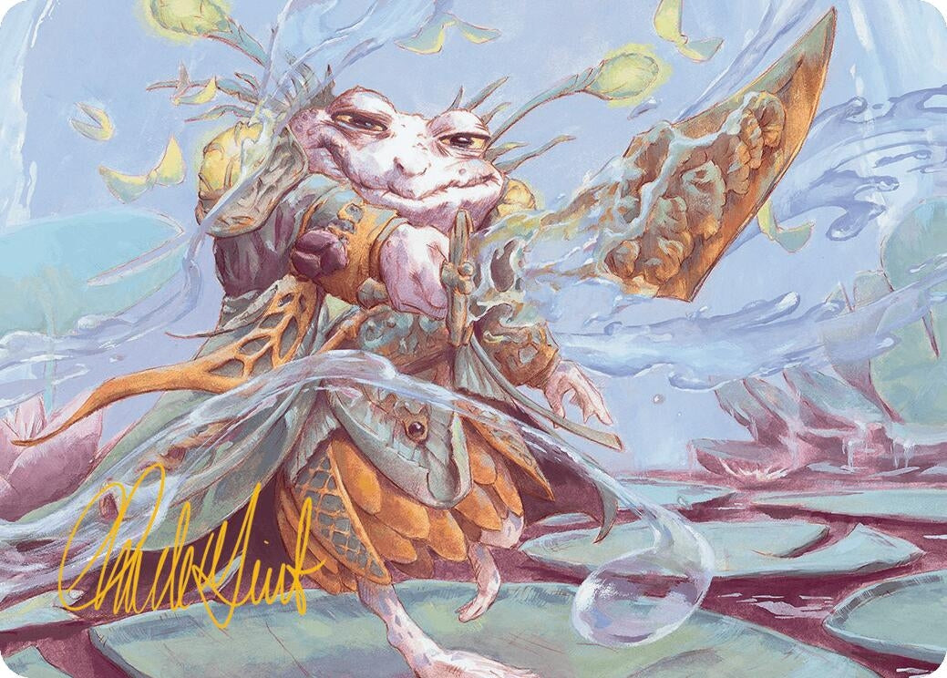 Image for Glarb, Calamity's Augur Art Card (Gold-Stamped Signature) (40) (Art Series: Bloomburrow) - Magic: The Gathering