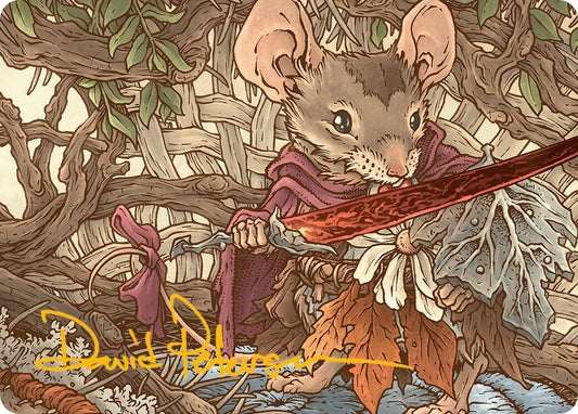 Image for Mabel, Heir to Cragflame Art Card (Gold-Stamped Signature) (45) (Art Series: Bloomburrow) - Magic: The Gathering