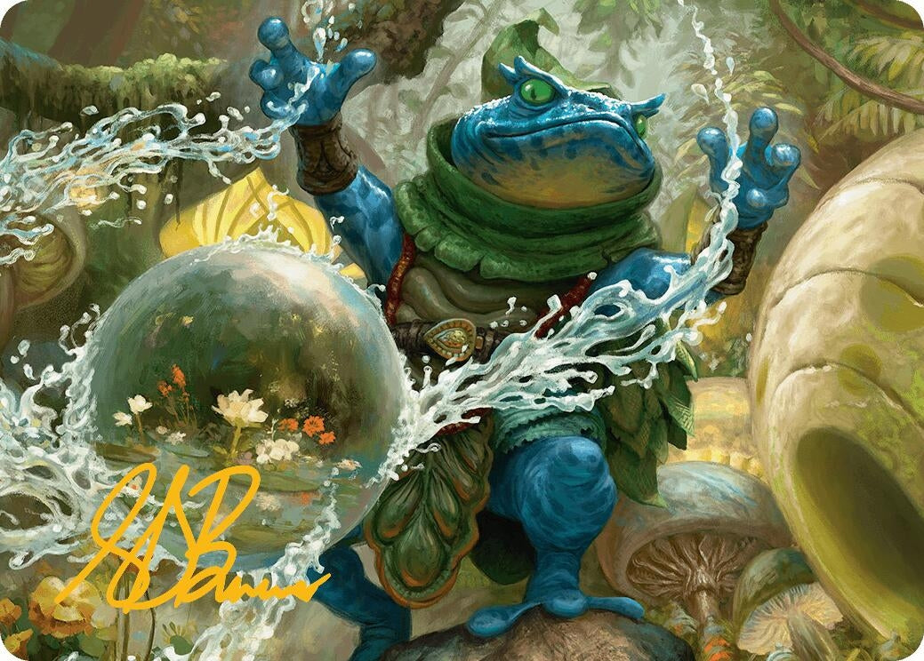Image for Pond Prophet Art Card (Gold-Stamped Signature) (29) (Art Series: Bloomburrow) - Magic: The Gathering