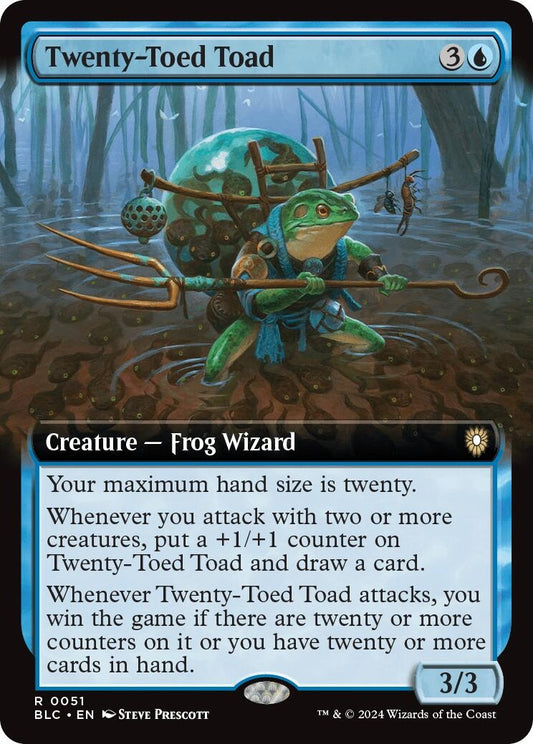 Image for Twenty-Toed Toad (Extended Art) (51) (Commander: Bloomburrow) - Magic: The Gathering
