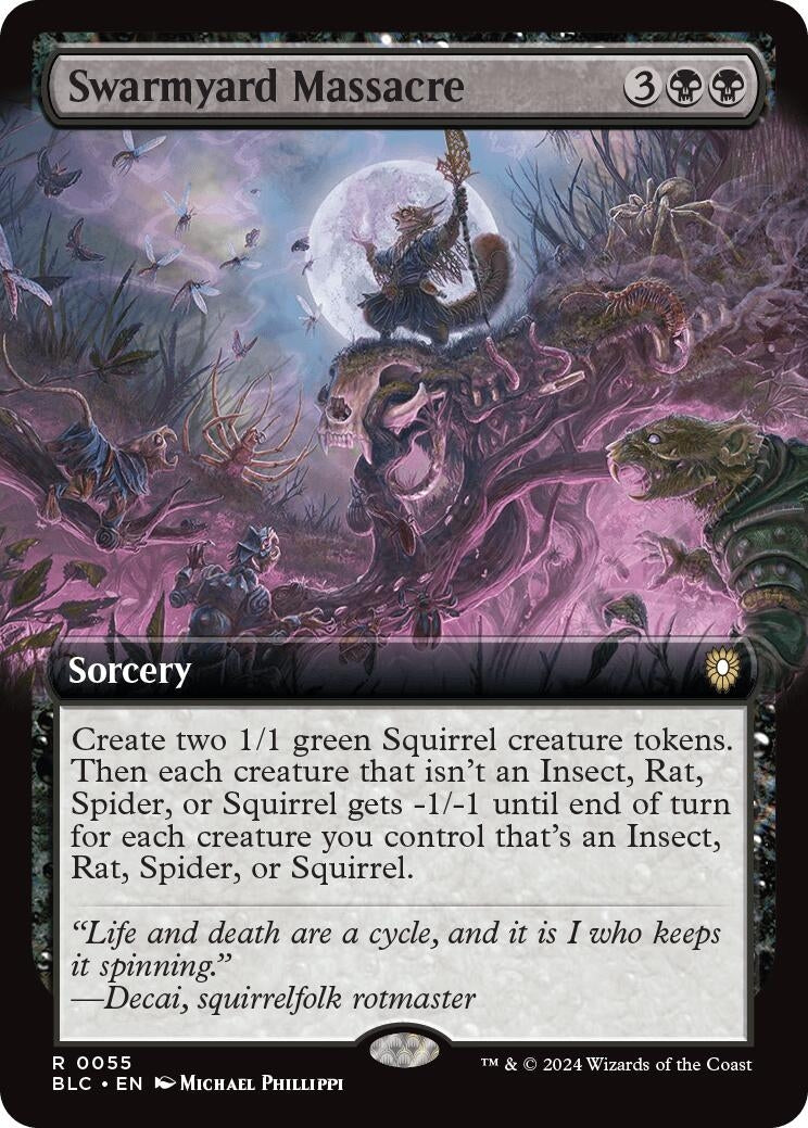 Image for Swarmyard Massacre (Extended Art) (55) (Commander: Bloomburrow) - Magic: The Gathering