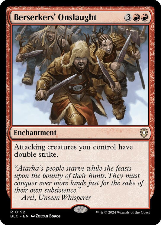 Image for Berserkers' Onslaught (192) (Commander: Bloomburrow) - Magic: The Gathering