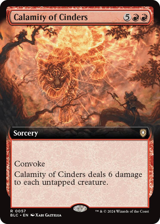 Image for Calamity of Cinders (Extended Art) (57) (Commander: Bloomburrow) - Magic: The Gathering