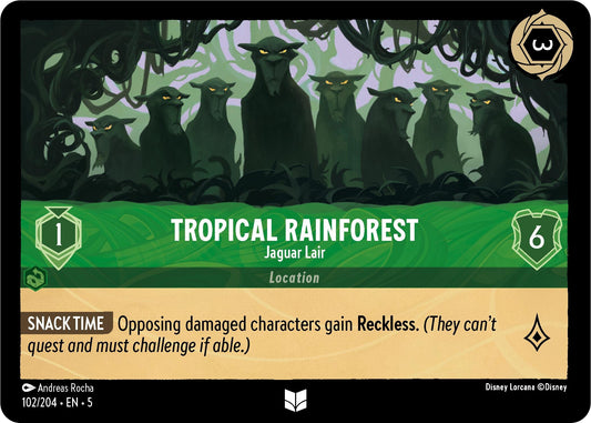 Image for Tropical Rainforest - Jaguar Lair (102/204) (Shimmering Skies) - Disney Lorcana