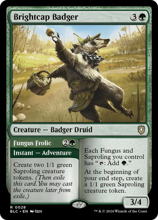 Image for Brightcap Badger (28) (Commander: Bloomburrow) - Magic: The Gathering