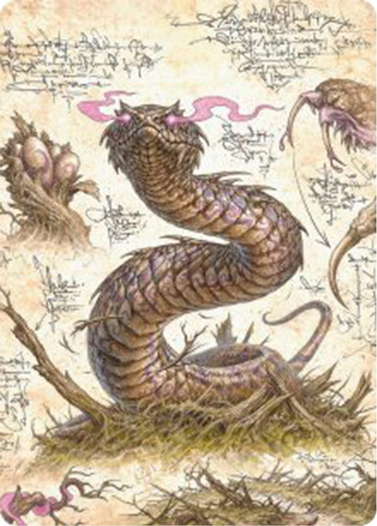 Image for Rottenmouth Viper Art Card (36) (Art Series: Bloomburrow) - Magic: The Gathering