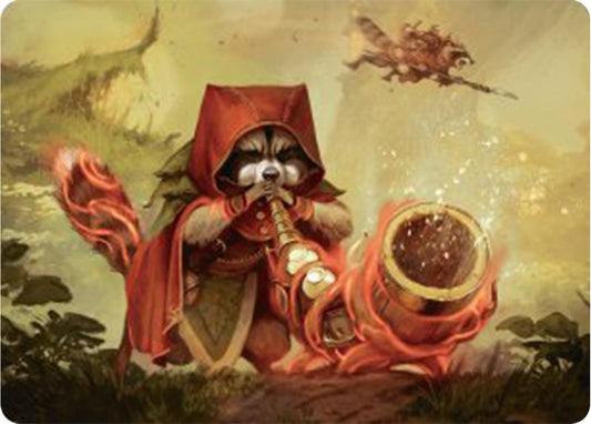 Image for Raccoon Rallier Art Card (20) (Art Series: Bloomburrow) - Magic: The Gathering