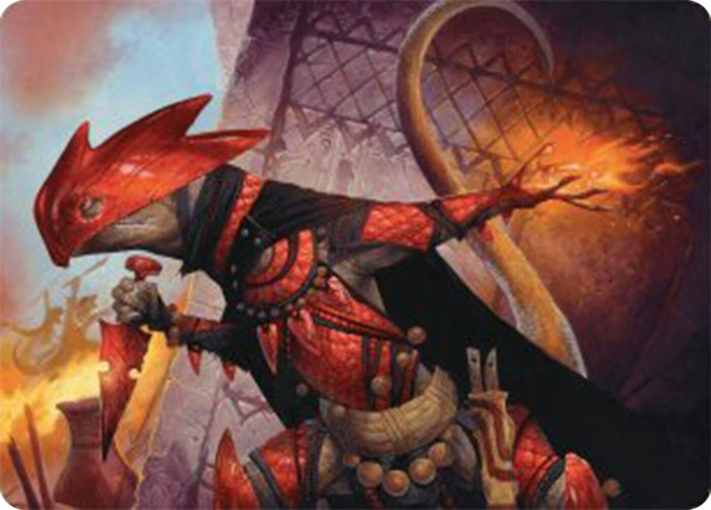 Image for Cindering Cutthroat Art Card (26) (Art Series: Bloomburrow) - Magic: The Gathering