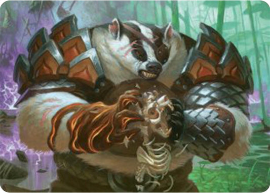 Image for Hugs, Grisly Guardian Art Card (27) (Art Series: Bloomburrow) - Magic: The Gathering