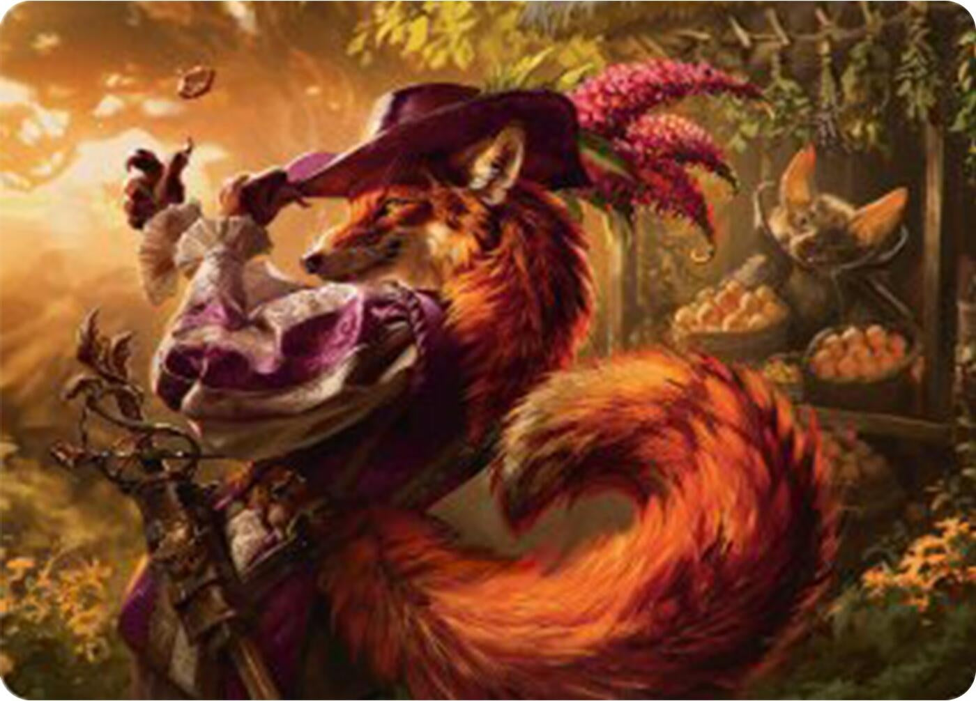 Image for Mr. Foxglove Art Card (31) (Art Series: Bloomburrow) - Magic: The Gathering