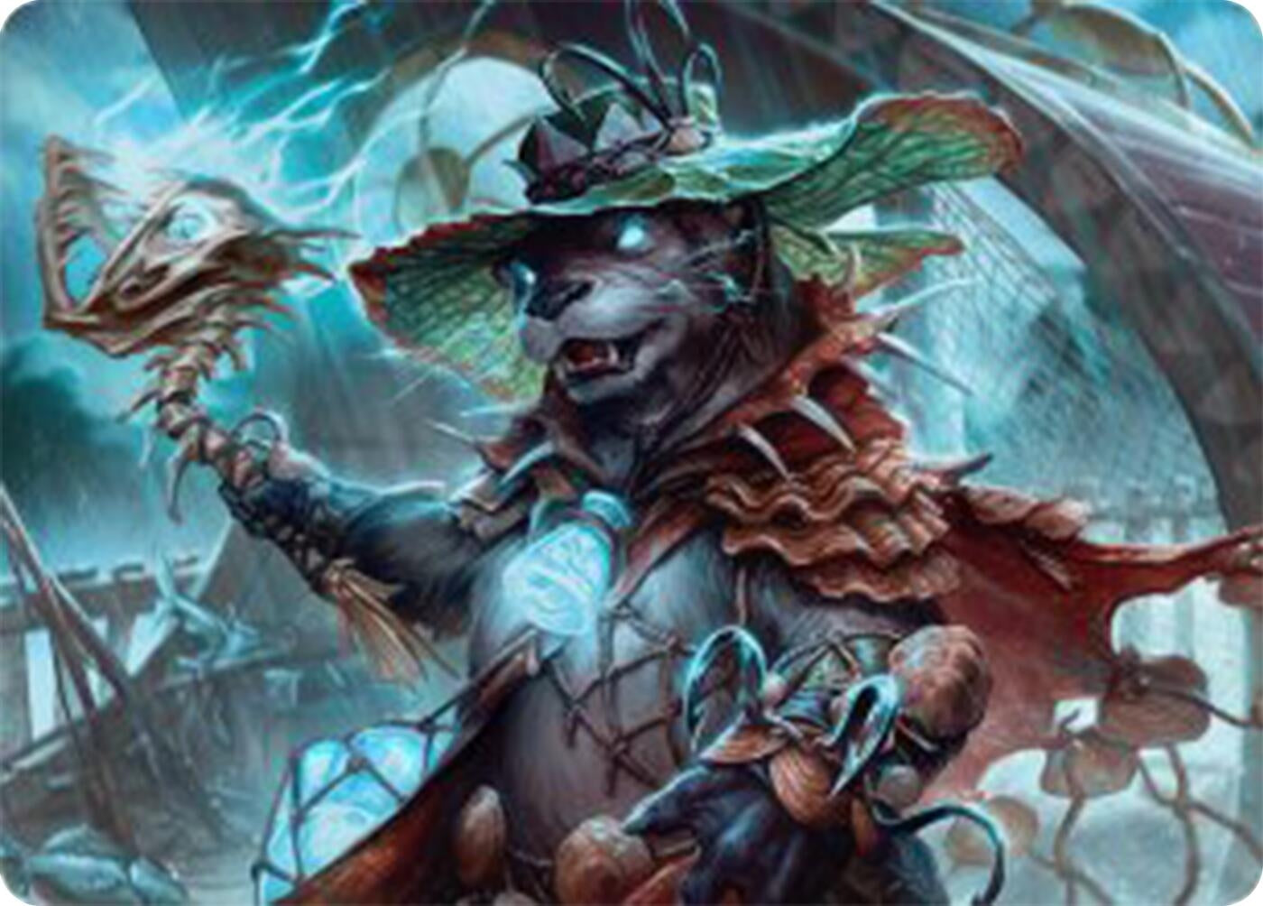Image for Tempest Angler Art Card (30) (Art Series: Bloomburrow) - Magic: The Gathering