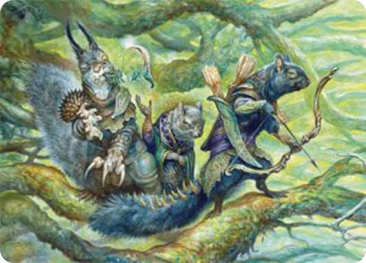 Image for The Odd Acorn Gang Art Card (32) (Art Series: Bloomburrow) - Magic: The Gathering