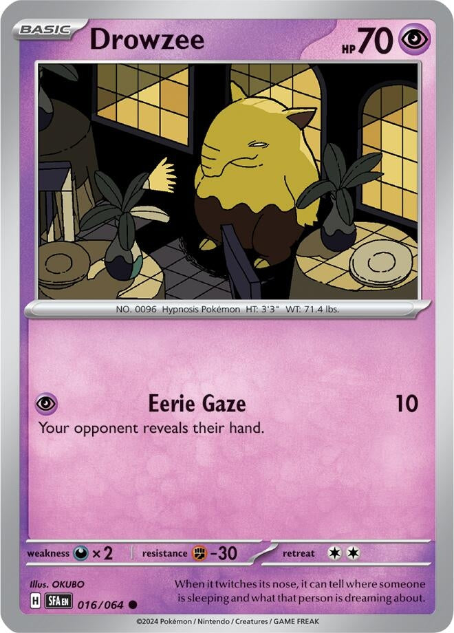 Image for Drowzee (016/064) (SV: Shrouded Fable) - Pokemon