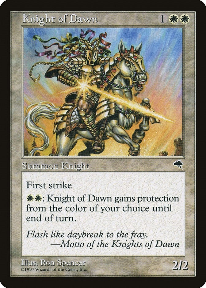 Image for Knight of Dawn (26) (Tempest) - Magic: The Gathering
