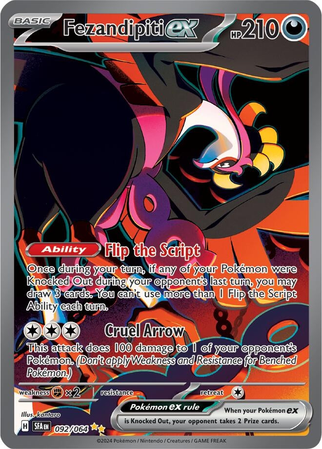 Image for Fezandipiti ex (092/064) (SV: Shrouded Fable) - Pokemon