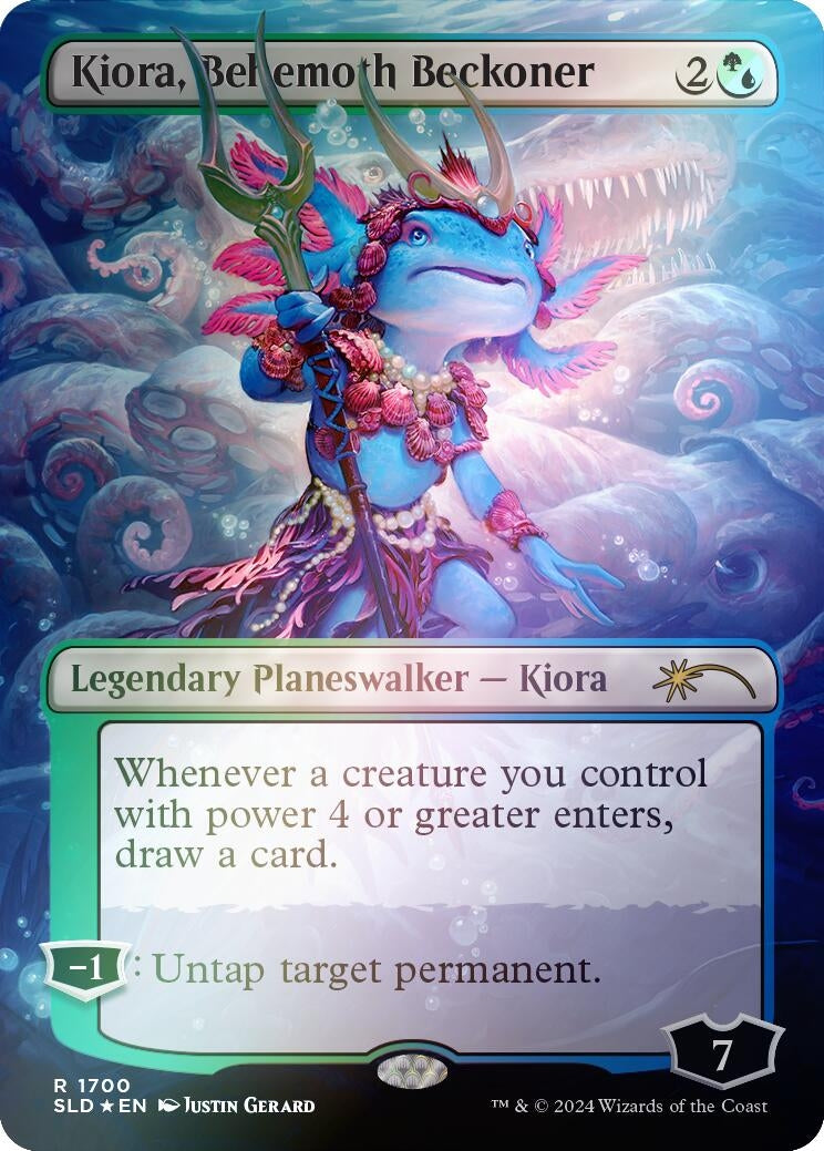 Image for Kiora, Behemoth Beckoner (Rainbow Foil) (1700) (Secret Lair Drop Series) - Magic: The Gathering