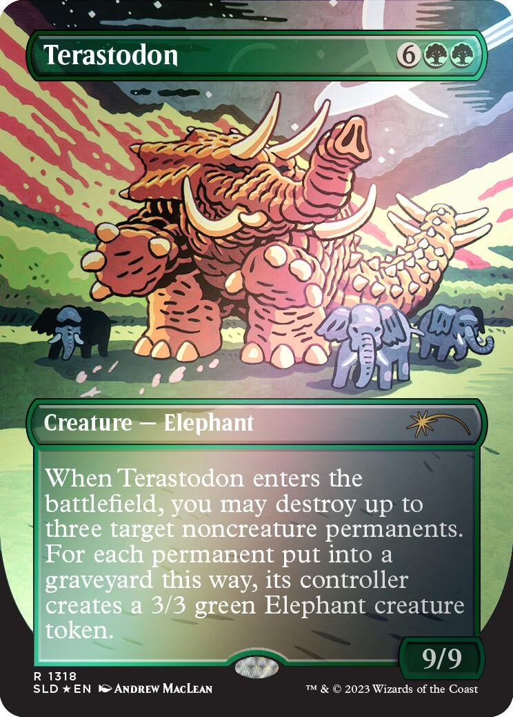 Image for Terastodon (Rainbow Foil) (1318) (Secret Lair Drop Series) - Magic: The Gathering