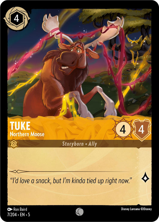 Image for Tuke - Northern Moose (7/204) (Shimmering Skies) - Disney Lorcana