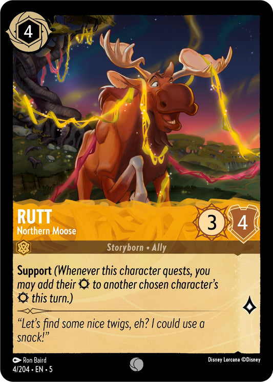 Image for Rutt - Northern Moose (4/204) (Shimmering Skies) - Disney Lorcana