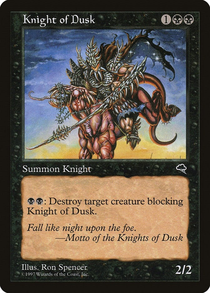 Image for Knight of Dusk (140) (Tempest) - Magic: The Gathering