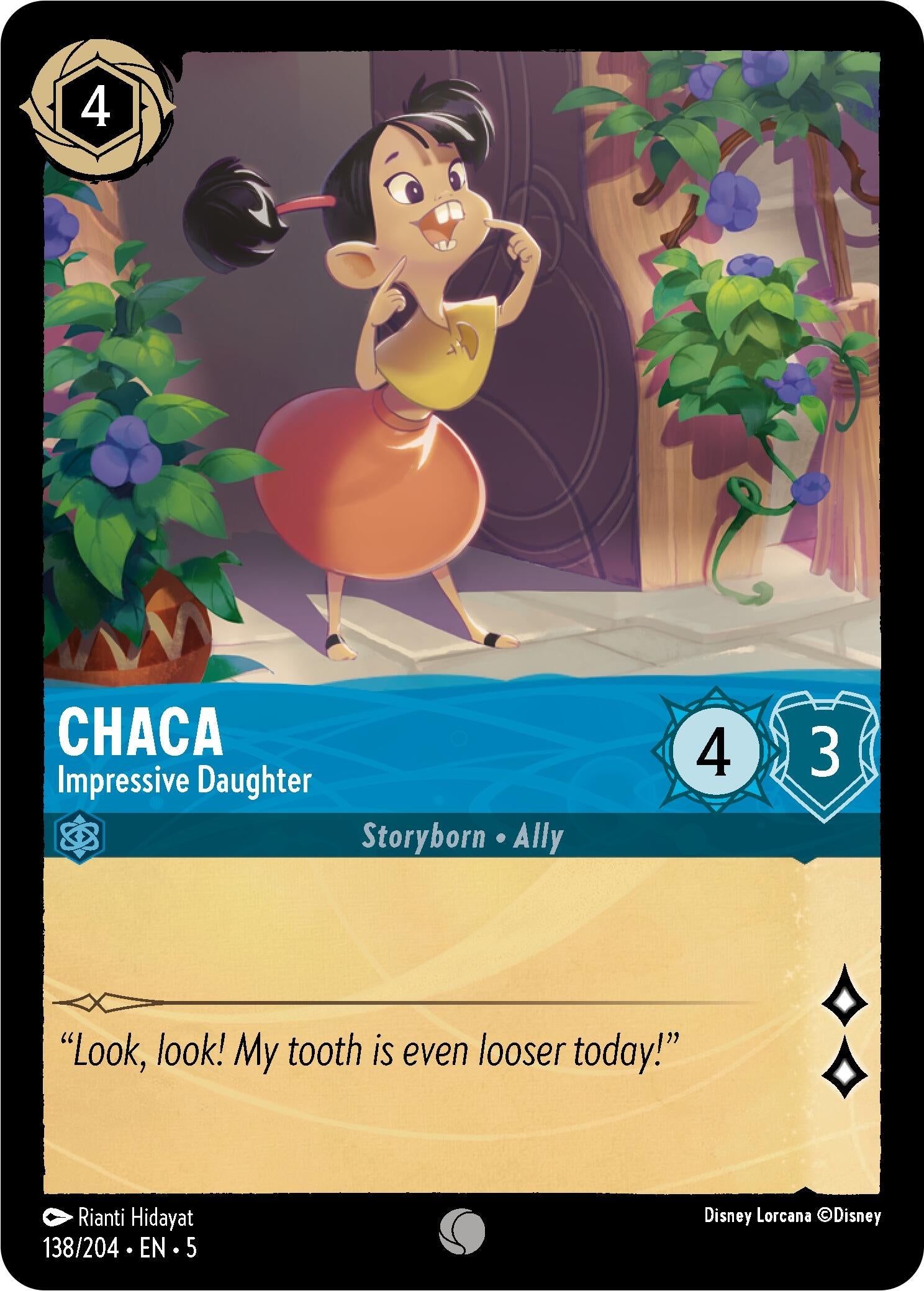 Image for Chaca - Impressive Daughter (138/204) (Shimmering Skies) - Disney Lorcana