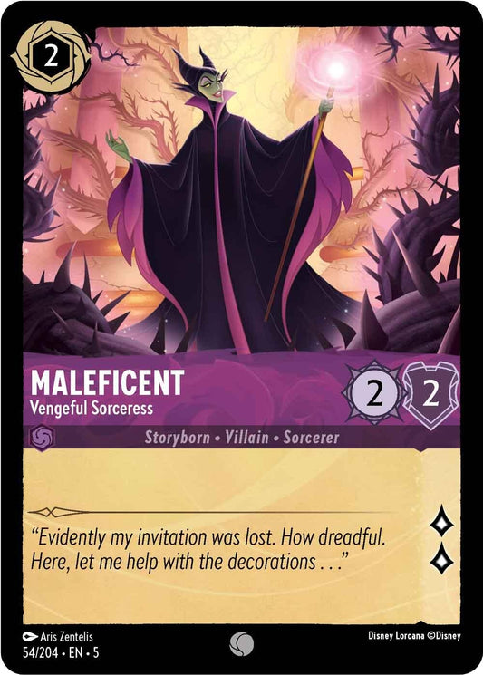 Image for Maleficent - Vengeful Sorceress (54/204) (Shimmering Skies) - Disney Lorcana