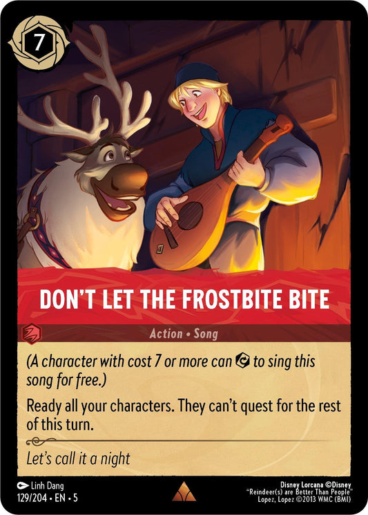 Image for Don't Let the Frostbite Bite (129/204) (Shimmering Skies) - Disney Lorcana