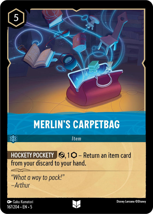Image for Merlin's Carpetbag (167/204) (Shimmering Skies) - Disney Lorcana