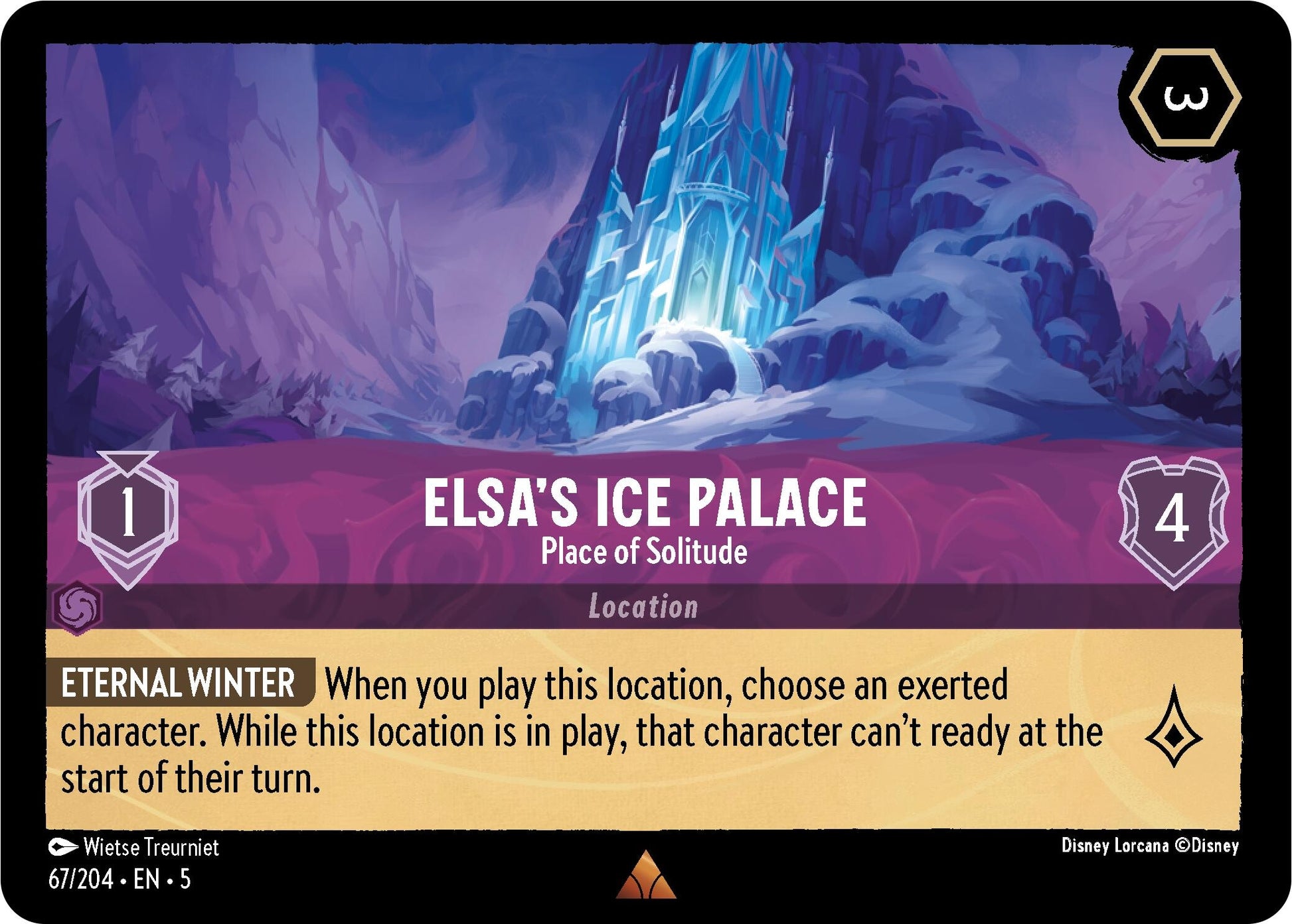 Image for Elsa's Ice Palace - Place of Solitude (67/204) (Shimmering Skies) - Disney Lorcana
