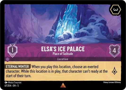 Image for Elsa's Ice Palace - Place of Solitude (67/204) (Shimmering Skies) - Disney Lorcana