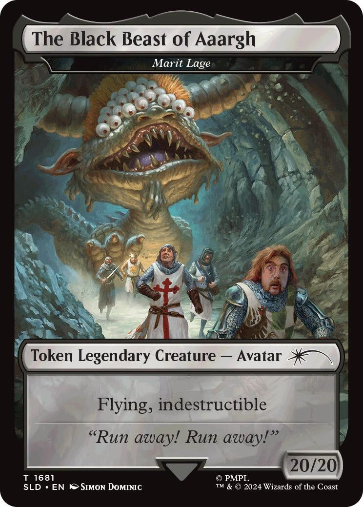 Image for The Black Beast of Aaargh - Marit Lage Token (1681) (Secret Lair Drop Series) - Magic: The Gathering