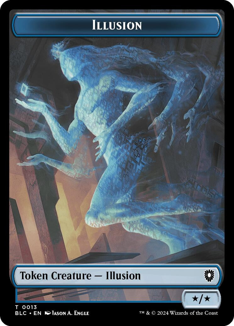 Image for Illusion // Goblin Double-Sided Token (13 // 21) (Commander: Bloomburrow) - Magic: The Gathering