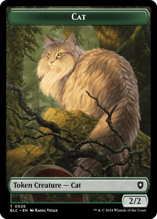Image for Cat // Beast (0025) Double-Sided Token (26 // 25) (Commander: Bloomburrow) - Magic: The Gathering