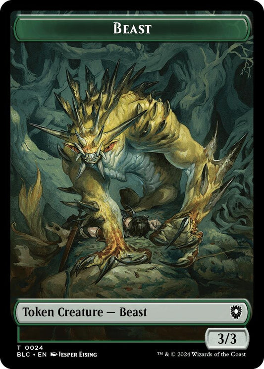 Image for Beast (0024) // Treasure Double-Sided Token (24 // 29) (Commander: Bloomburrow) - Magic: The Gathering