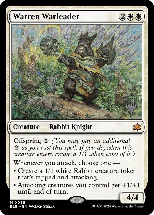 Image for Warren Warleader (38) (Promo Pack: Bloomburrow) - Magic: The Gathering