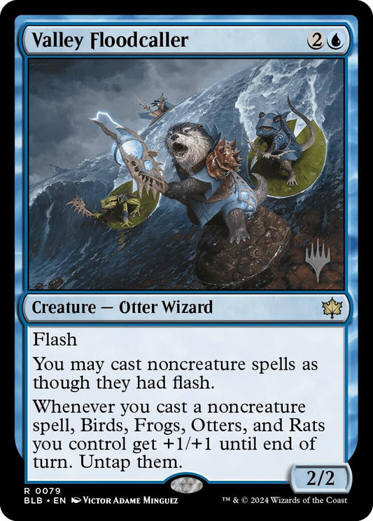 Image for Valley Floodcaller (79) (Promo Pack: Bloomburrow) - Magic: The Gathering