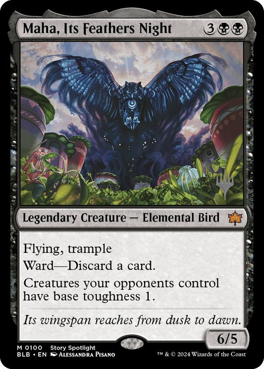 Image for Maha, Its Feathers Night (100) (Promo Pack: Bloomburrow) - Magic: The Gathering