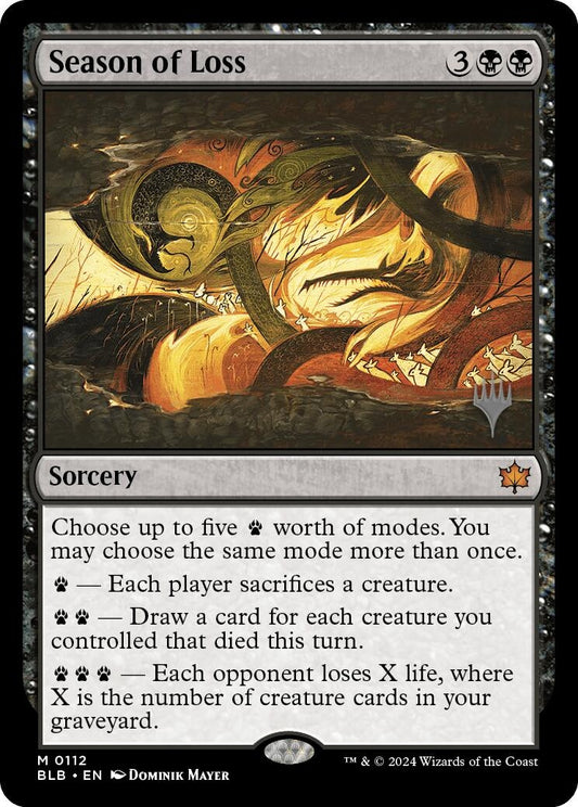 Image for Season of Loss (112) (Promo Pack: Bloomburrow) - Magic: The Gathering