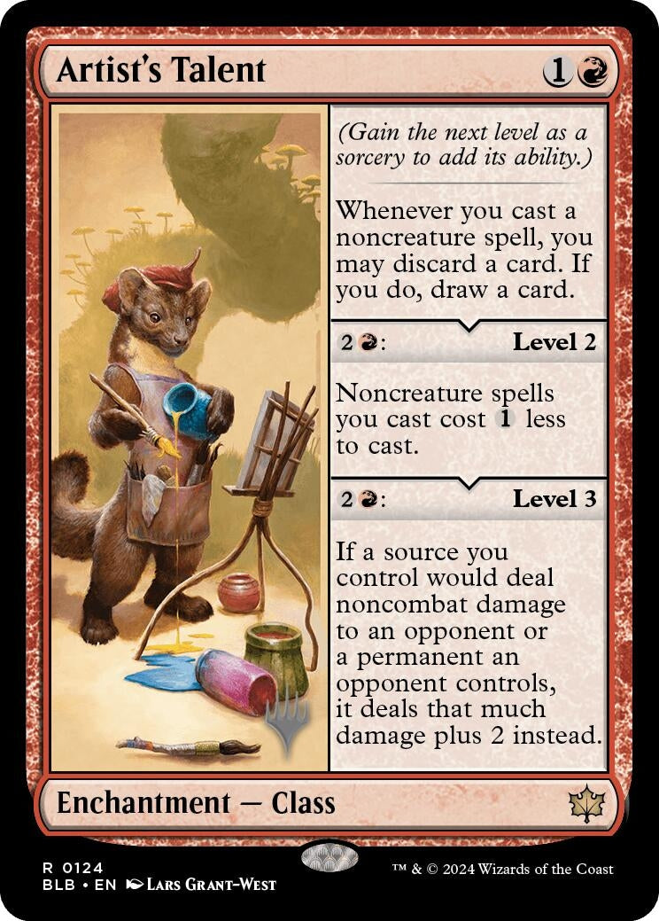 Image for Artist's Talent (124) (Promo Pack: Bloomburrow) - Magic: The Gathering
