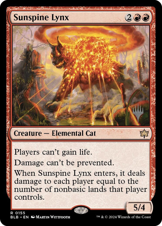 Image for Sunspine Lynx (155) (Promo Pack: Bloomburrow) - Magic: The Gathering