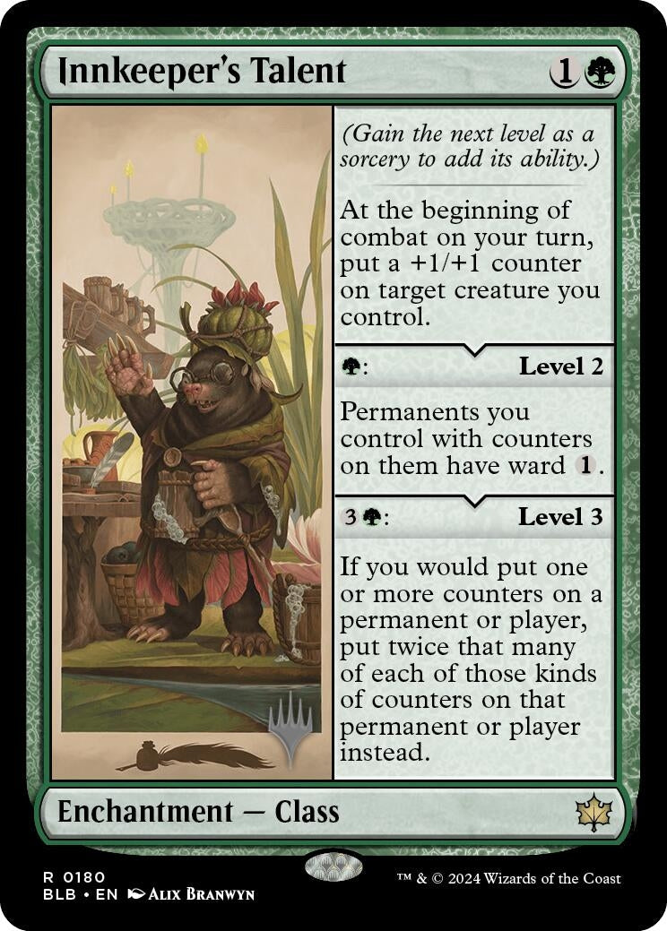 Image for Innkeeper's Talent (180) (Promo Pack: Bloomburrow) - Magic: The Gathering