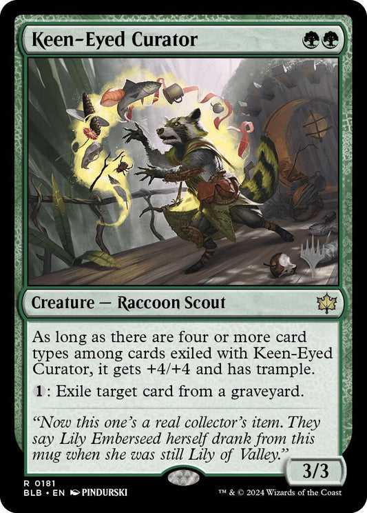 Image for Keen-Eyed Curator (181) (Promo Pack: Bloomburrow) - Magic: The Gathering