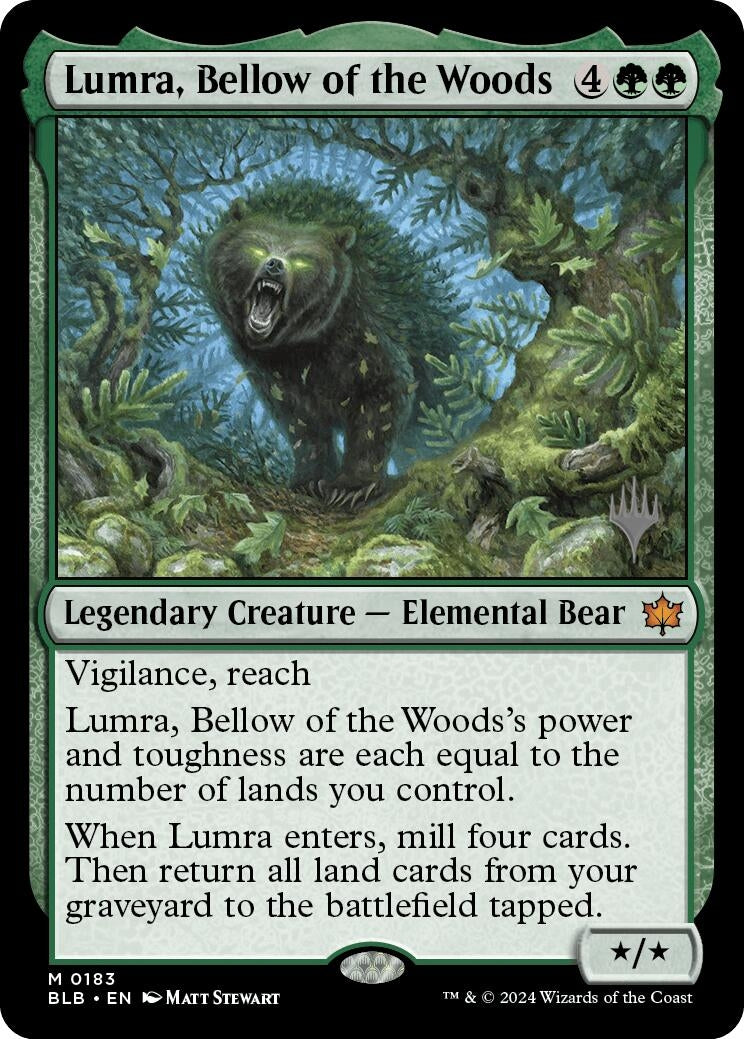 Image for Lumra, Bellow of the Woods (183) (Promo Pack: Bloomburrow) - Magic: The Gathering