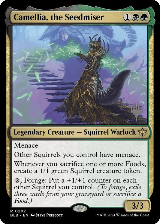 Image for Camellia, the Seedmiser (207) (Promo Pack: Bloomburrow) - Magic: The Gathering