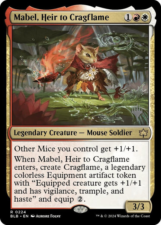 Image for Mabel, Heir to Cragflame (224) (Promo Pack: Bloomburrow) - Magic: The Gathering