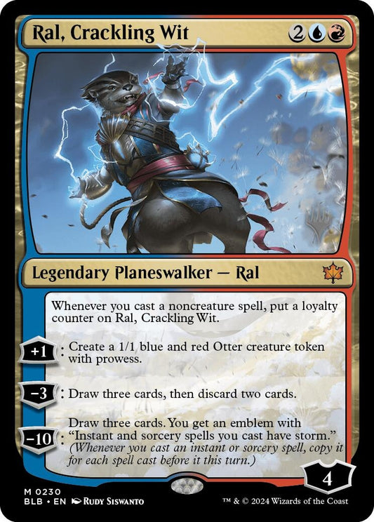 Image for Ral, Crackling Wit (230) (Promo Pack: Bloomburrow) - Magic: The Gathering