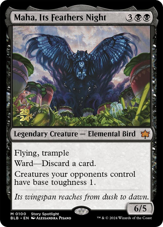 Image for Maha, Its Feathers Night (100) (Prerelease Cards) - Magic: The Gathering