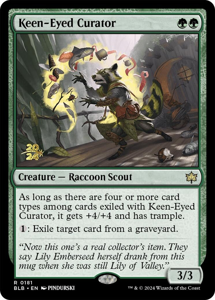 Image for Keen-Eyed Curator (181) (Prerelease Cards) - Magic: The Gathering