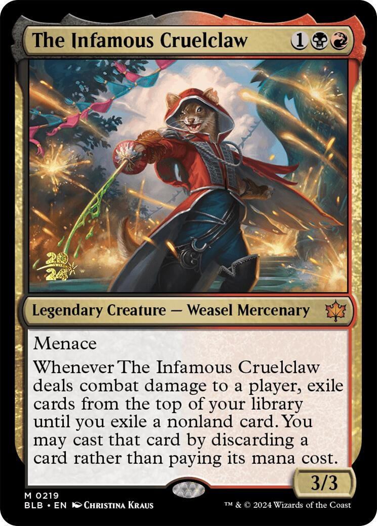 Image for The Infamous Cruelclaw (219) (Prerelease Cards) - Magic: The Gathering