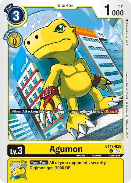 Image for Agumon - BT17-029 (BT17-029 C) (Secret Crisis) - Digimon Card Game